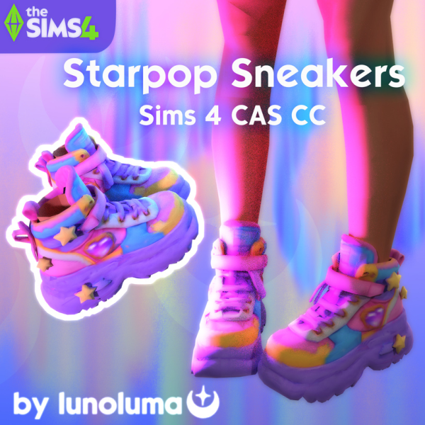 Maxis Match Starpop Sneakers by simsfinds - The Sims 4 Custom Content