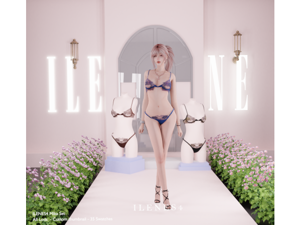 Alpha ILN Mika Lingerie - The Sims 4 Custom Content
