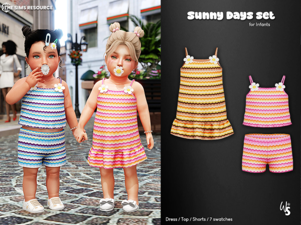 Alpha Sunny Days Set for infant - The Sims 4 Custom Content