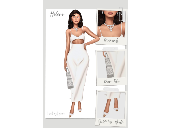 Maxis Match Helene Thurmond Elegant Lookbooks by babybeesims - The Sims 4 Custom Content