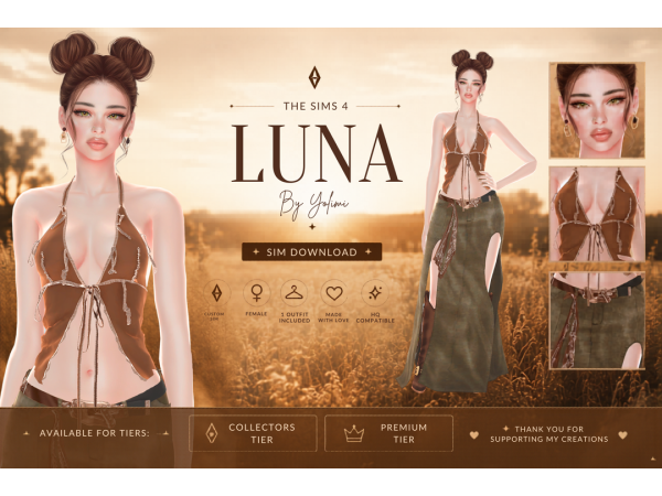 Mix Luna by Yolimi - The Sims 4 Custom Content