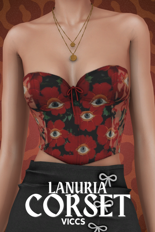 Maxis Match VICCS_LANURIA CORSET (TEEN ELDER) by viccs - The Sims 4 Custom Content