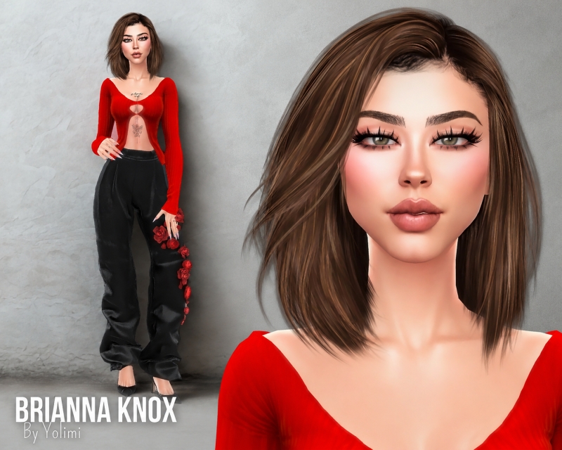 Alpha Brianna Knox by yolimi - The Sims 4 Custom Content