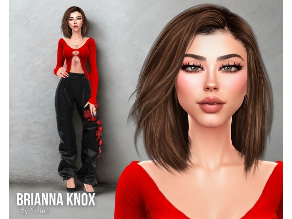 Alpha Brianna Knox by Yolimi - The Sims 4 Custom Content