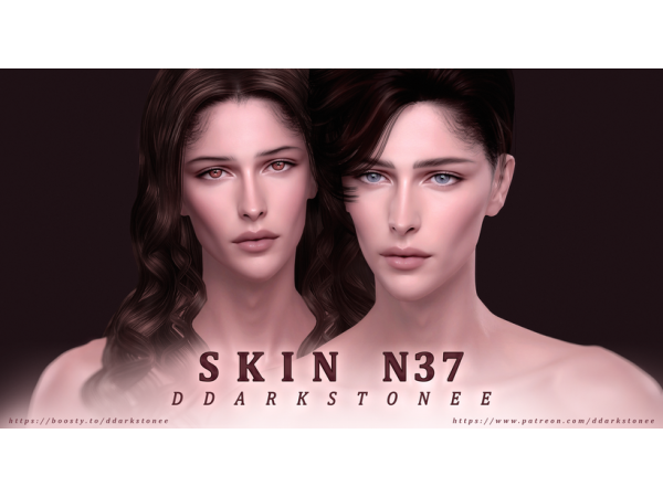 Alpha SKIN N37 by ddarkstonee - The Sims 4 Custom Content