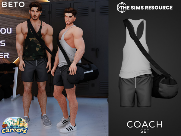 Alpha Coach Set by Beto_ae0 - The Sims 4 Custom Content