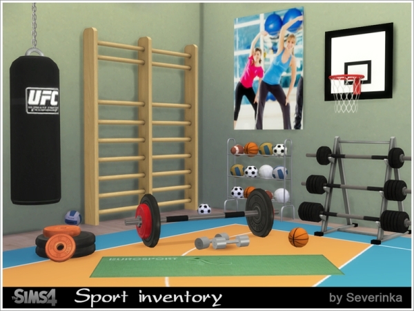 Maxis Match Sport inventory set - The Sims 4 Custom Content