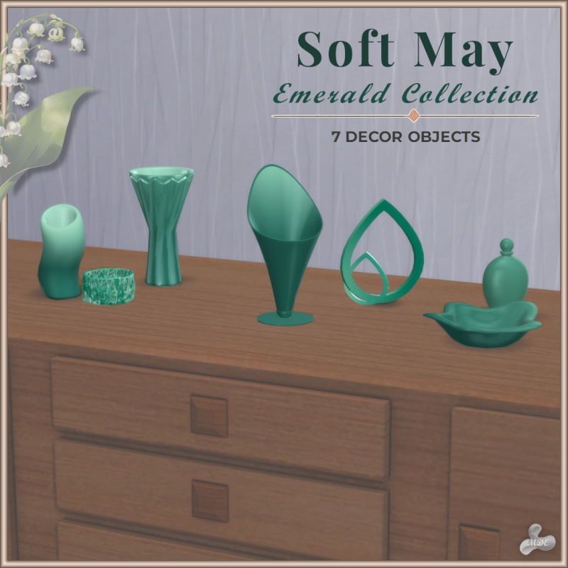 Mix Soft May Emerald Collection by mde - The Sims 4 Custom Content