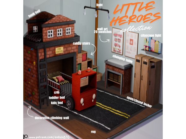 Mix Little Heroes Collection by dollish876 - The Sims 4 Custom Content