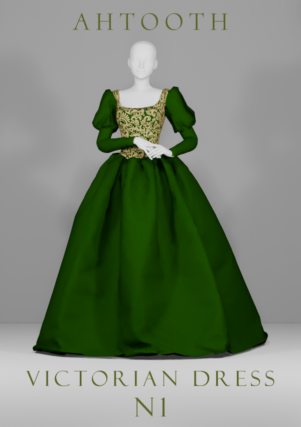 Maxis Match VICTORIAN DRESS N1 by simsfinds - The Sims 4 Custom Content