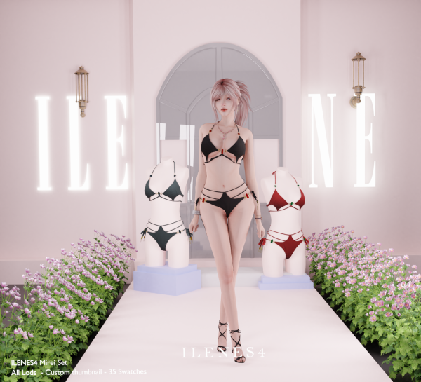 Alpha ILN Mirei Bikini by ilenes4 - The Sims 4 Custom Content