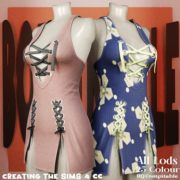Alpha Boe_Loisha Anthi Dress by boegenville - The Sims 4 Custom Content