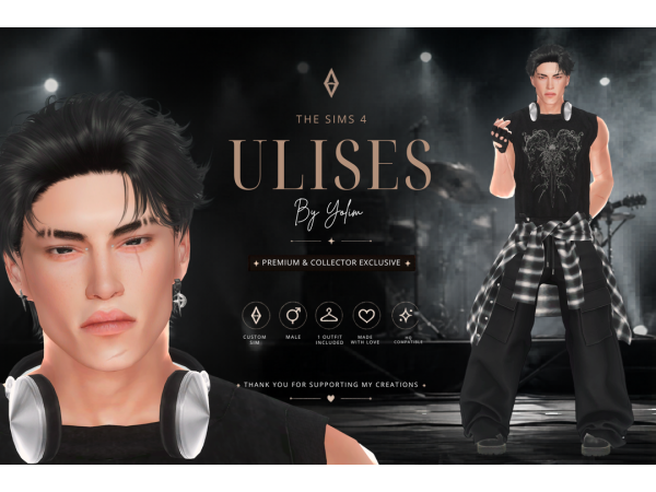 Alpha Ulises by Yolimi - The Sims 4 Custom Content