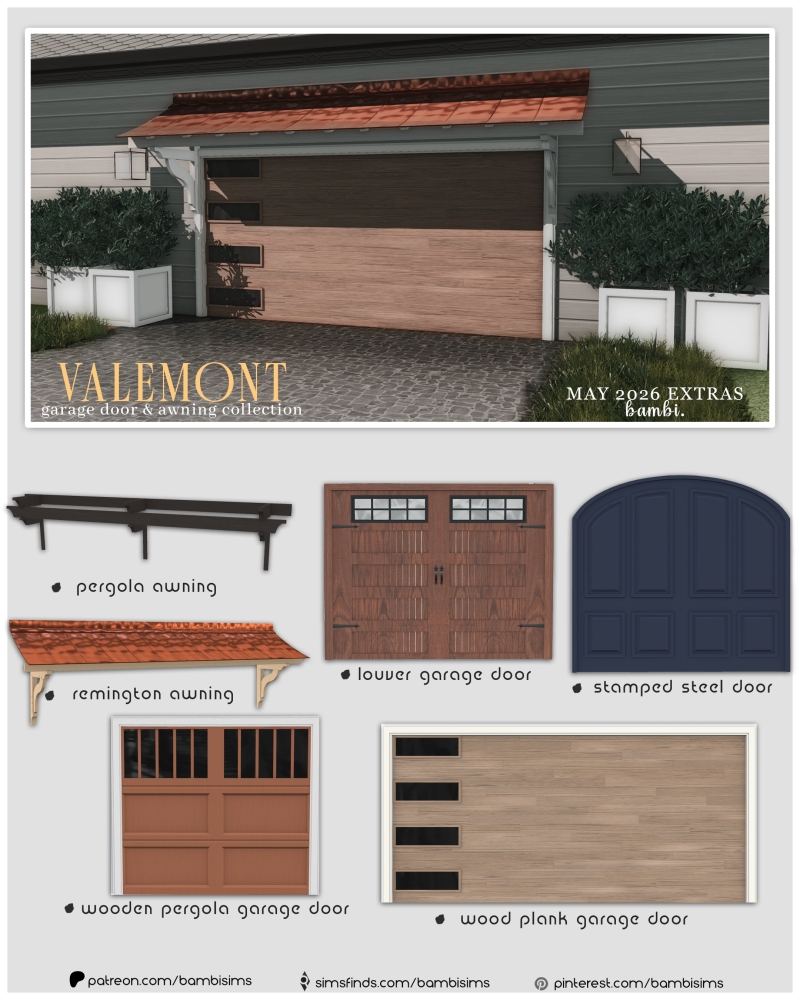 Alpha valemont collection by bambisims - The Sims 4 Custom Content