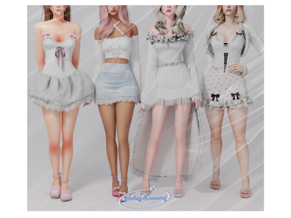 Alpha Lace and Ribbons Collection - The Sims 4 Custom Content