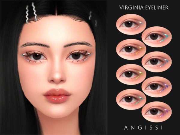 Alpha Virginia Eyeliner by ANGISSI - The Sims 4 Custom Content