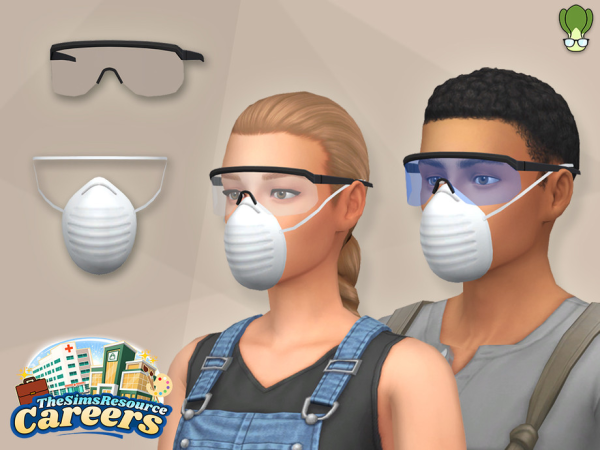 Maxis Match Woodworking Safety Equipment Set Careers Collection - The Sims 4 Custom Content