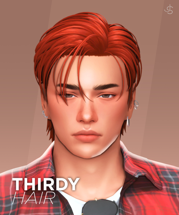 Maxis Match Thirdy Hair by simsfinds - The Sims 4 Custom Content