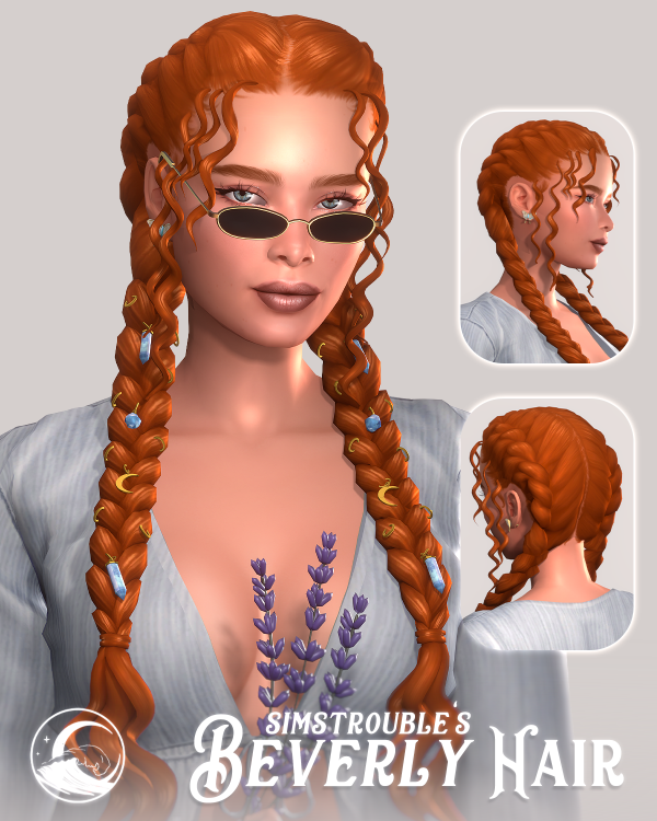 Maxis Match Beverly Hairstyle Set by simsfinds - The Sims 4 Custom Content
