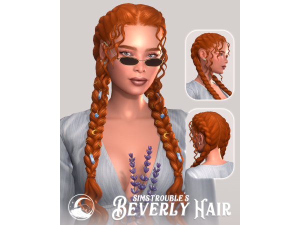 Maxis Match Beverly Hairstyle Set by simstrouble - The Sims 4 Custom Content