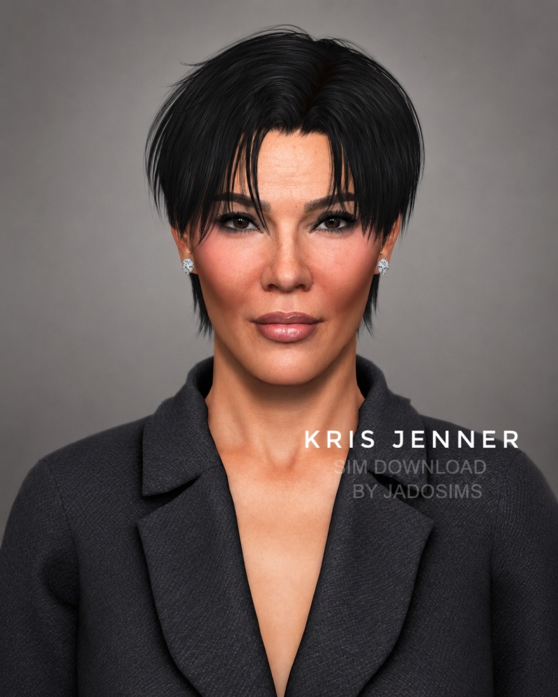 Alpha Kris Jenner (Sim Download) by shopwithflynnn - The Sims 4 Custom Content