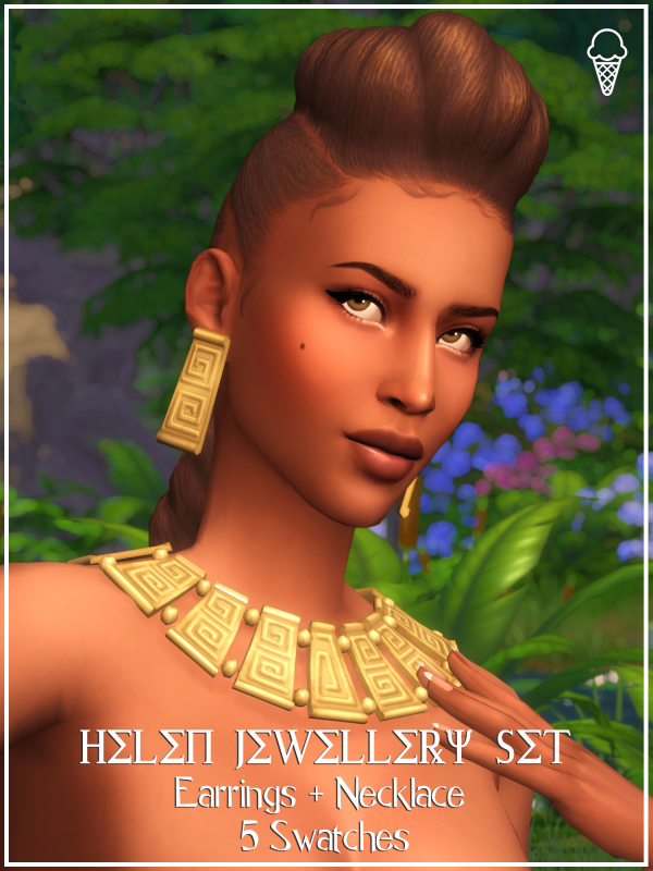 Maxis Match Helen Jewellery Set by simsfinds - The Sims 4 Custom Content
