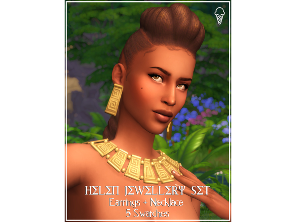Maxis Match Helen Jewellery Set by icecreamforbreakfast - The Sims 4 Custom Content