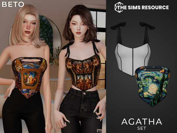Alpha Agatha Set by Beto_ae0 - The Sims 4 Custom Content
