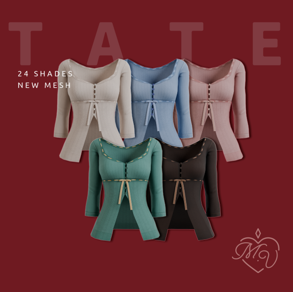 Maxis Match Tate Shirt by simsfinds - The Sims 4 Custom Content