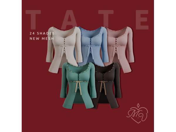 Maxis Match Tate Shirt by MissValentine - The Sims 4 Custom Content