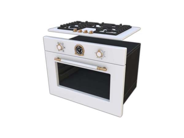 Maxis Match Comiko Modern Farm Kitchen Oven and Hob - The Sims 4 Custom Content