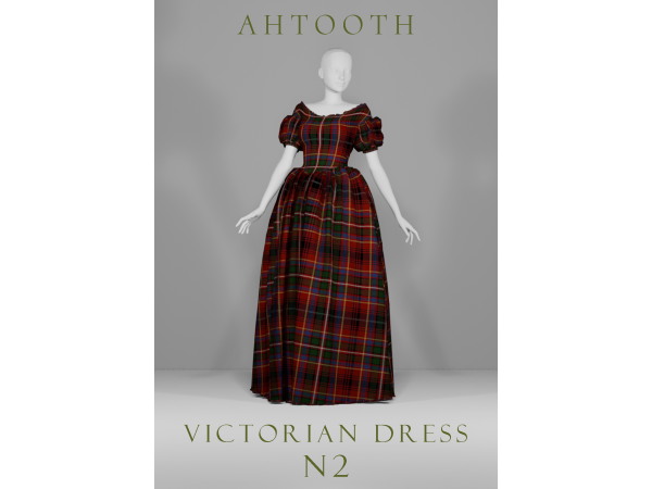 Maxis Match VICTORIAN DRESS N2 by ahTooth - The Sims 4 Custom Content