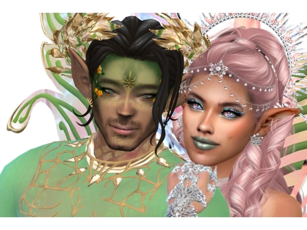 Alpha Fairy King and Queen - The Sims 4 Custom Content