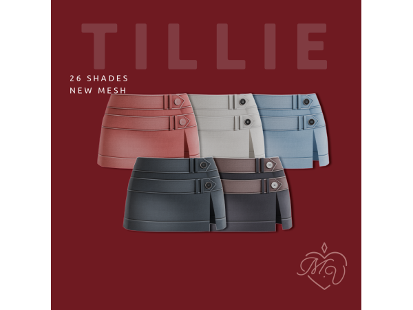 Maxis Match Tillie Skirt by MissValentine - The Sims 4 Custom Content