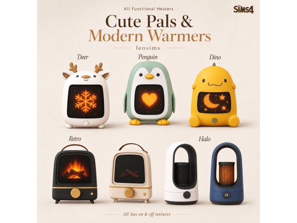 Mix Cute Pals and Modern Warmers - The Sims 4 Custom Content