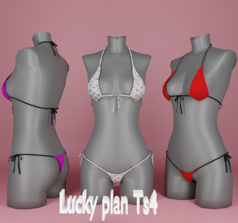 Alpha Lucky plan_Ana lingerie by lucky-plan-ts4 - The Sims 4 Custom Content