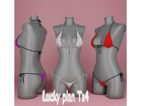 Alpha Lucky plan_Ana lingerie - The Sims 4 Custom Content