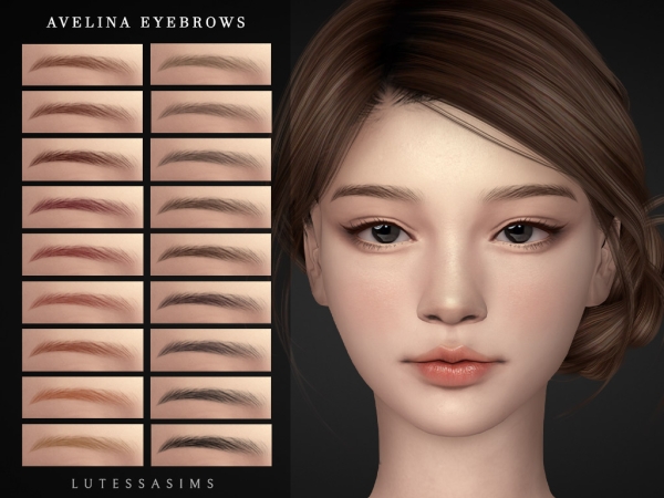 Alpha Avelina Eyebrows - The Sims 4 Custom Content