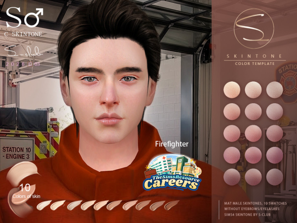 Alpha S CLUB MALE SKINTONES Careers Collection Club by S - The Sims 4 Custom Content