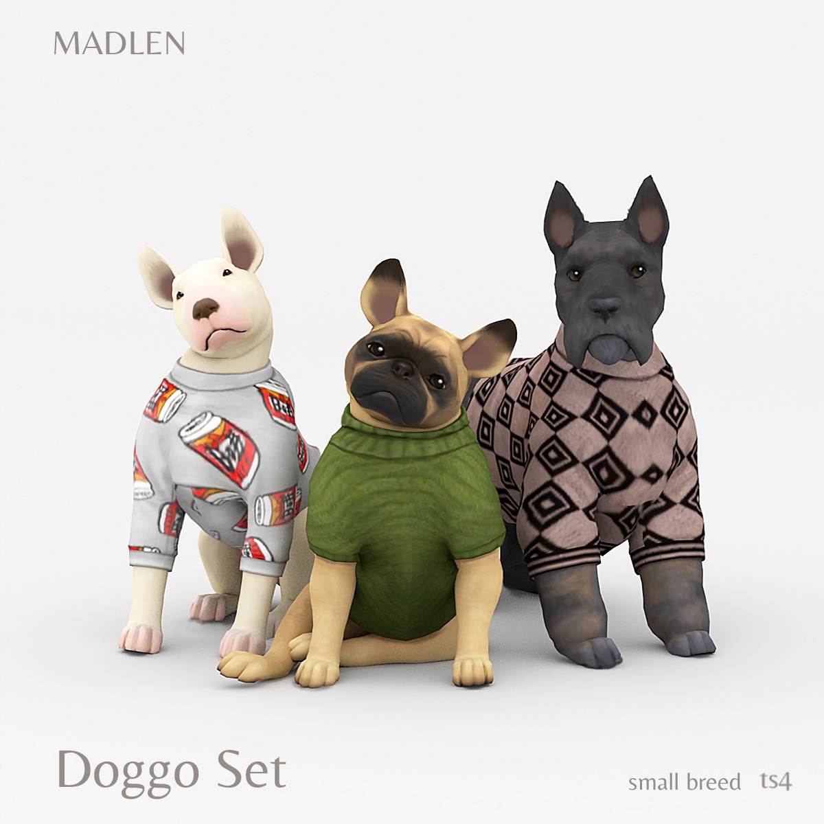 Maxis Match Doggo Set by madlensims - The Sims 4 Custom Content