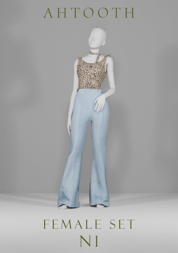 Maxis Match FEMALE SET N1 by simsfinds - The Sims 4 Custom Content