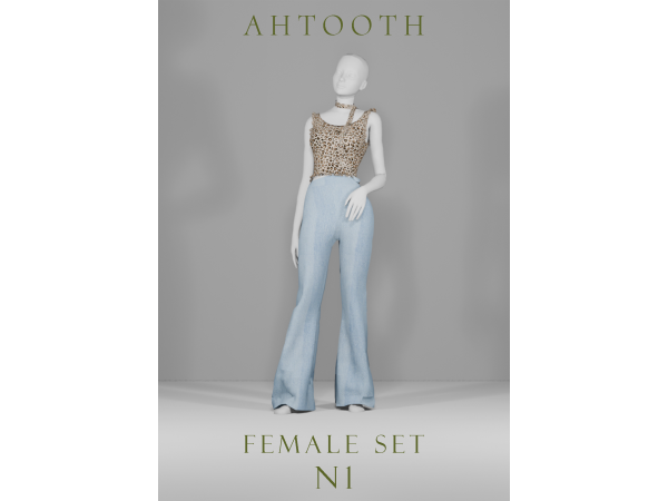 Maxis Match FEMALE SET N1 by ahTooth - The Sims 4 Custom Content