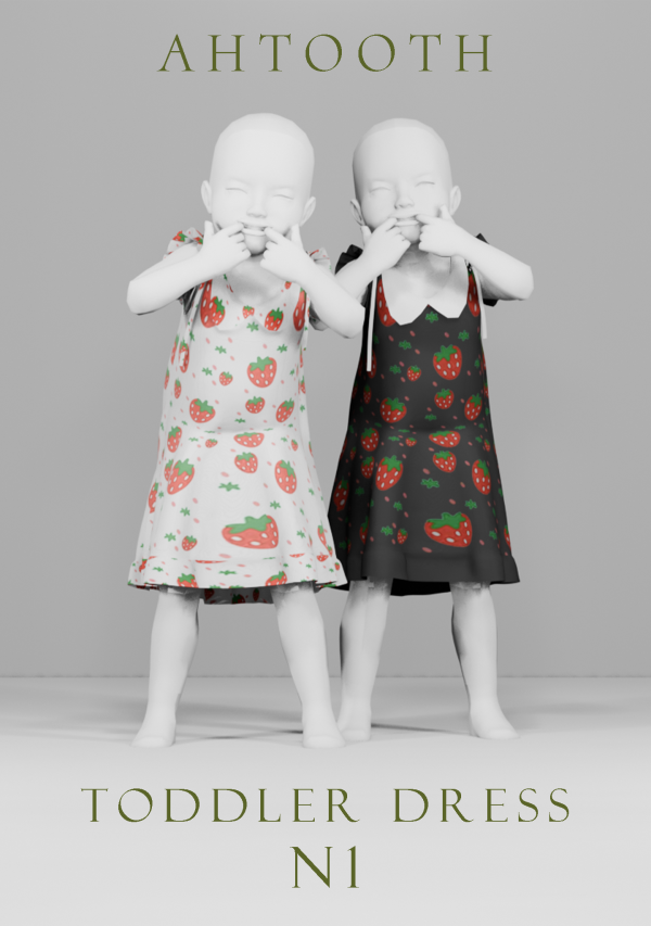 Maxis Match TODDLER DRESS N1 by simsfinds - The Sims 4 Custom Content