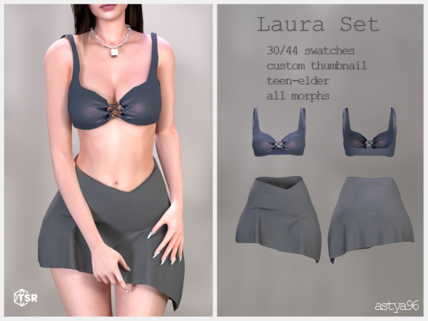 Alpha Laura Set by astya96cc - The Sims 4 Custom Content
