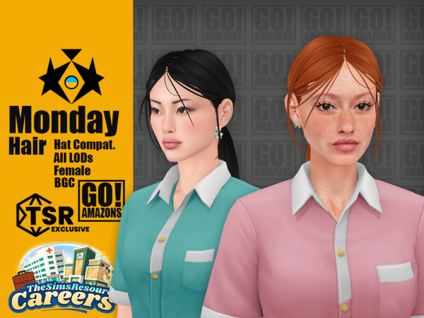 Maxis Match Monday Hair - The Sims 4 Custom Content