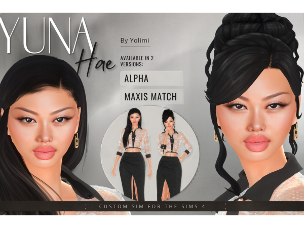 Mix Yuna Hae by yolimi - The Sims 4 Custom Content