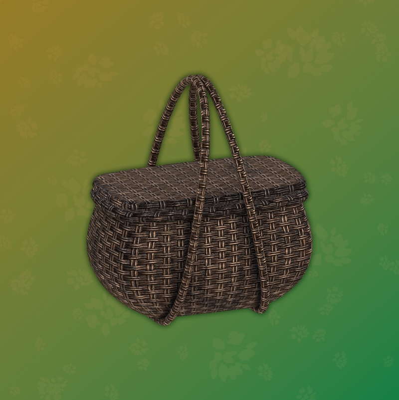 Mix ArwenK Wickery Functional Picnic Basket 6 (Outdoor Retreat) by arwenkaboom - The Sims 4 Custom Content