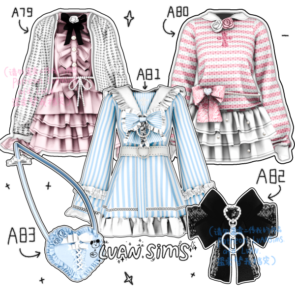 Mix [LVAN]Collection 11 A79 A80 A81 A82 A83 by simsfinds - The Sims 4 Custom Content