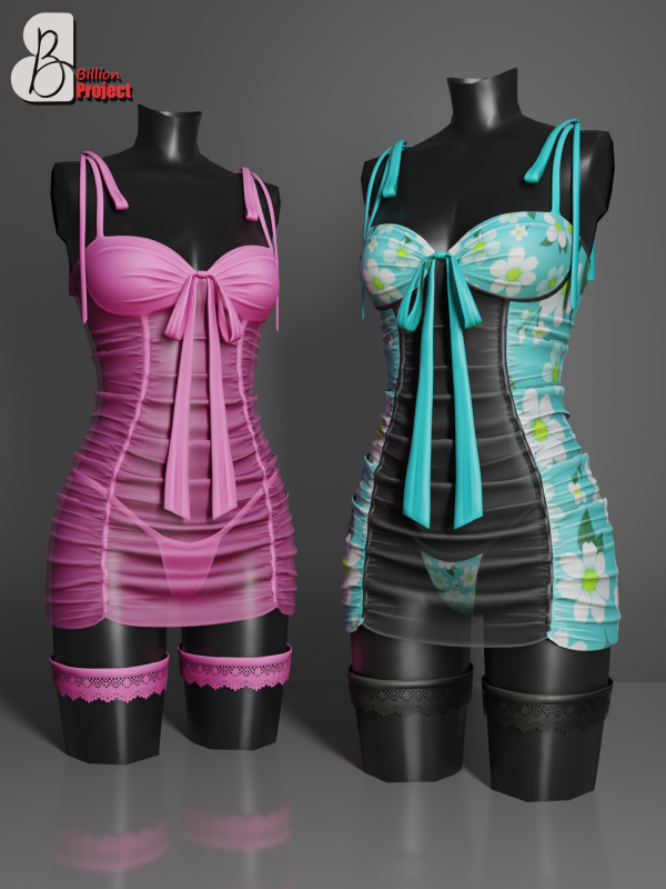 Alpha BillionProject Shariana Mini Dress by billion_project666 - The Sims 4 Custom Content