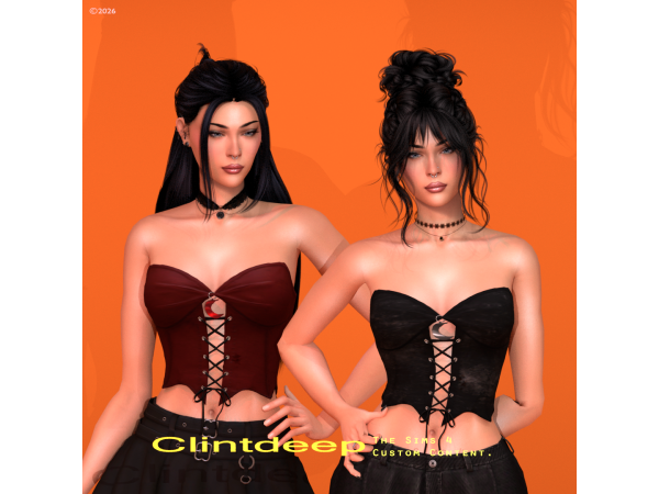 Alpha Clintdeep Angeline Corset - The Sims 4 Custom Content